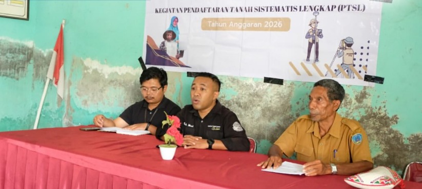 PEMERIKSAAN TANAH LAPANGAN DAN SIDANG PANITIA AJUDIKASI PTSL TAHUN ANGGARAN 2026 DI DESA OLAIA