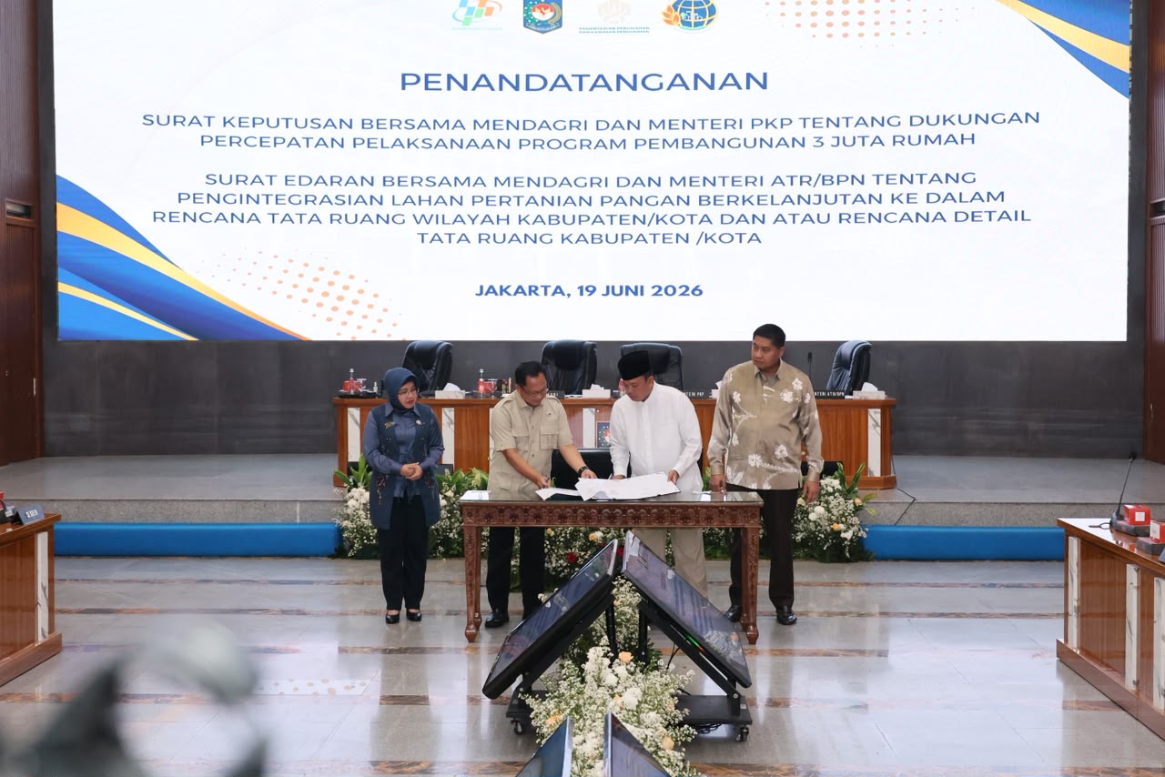 Menteri ATR/Kepala BPN dan Mendagri Keluarkan Surat Edaran, Integrasikan LP2B ke Dalam RTRW dan RDTR