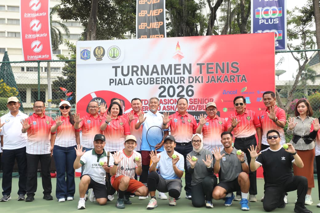 Bangun Soliditas Melalui Olahraga, Kementerian ATR/BPN Berpartisipasi dalam Turnamen Tenis Piala Gubernur DKI Jakarta 2026